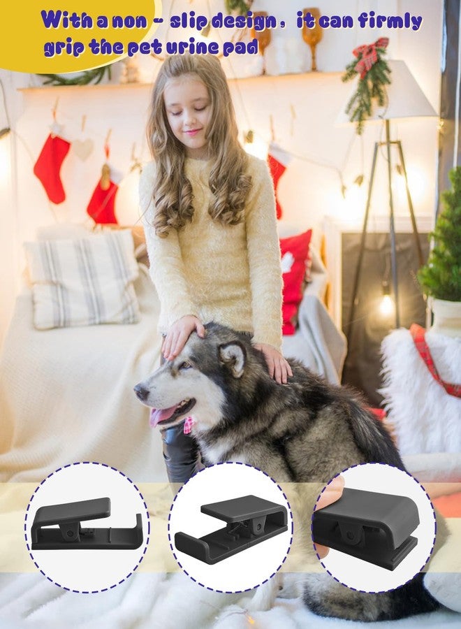 CAPHONT 6 Pcs Dog Pee Pad Holder, Potty Training Dog Pee Pad Holder for Leg-Lifting Marking Dogs Indoor Training Pad Holder for Small & Large Size Wee Wee Pad with Nano Gel Strip, Black - Image 3